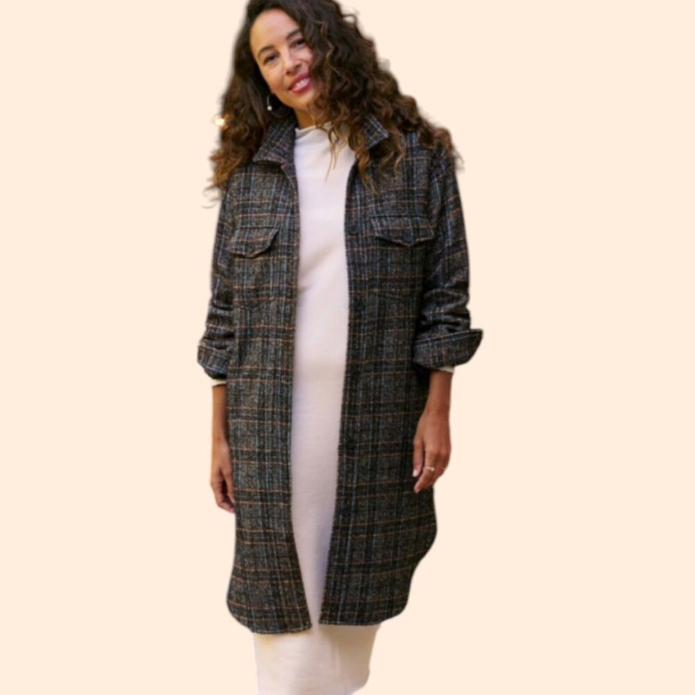 Frank Eileen Italian Wool Shirt Jacket